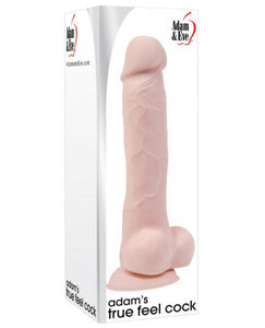 Adam's True Feel Cock Suction Cup Beige Dildo